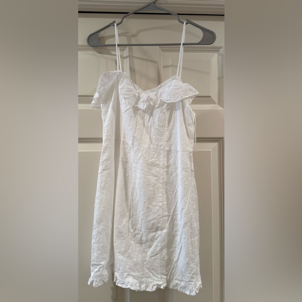 Wild Honey Ivory Ruffled Dress